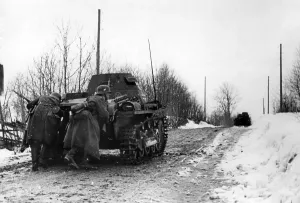 Weseruebung: German tank in Norway, 1940