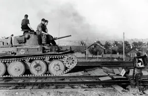Stretched: German tank in Vitebsk, 1941