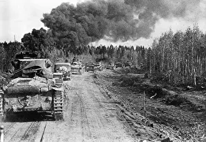 Briansk: German tanks during the battle of Vyazma, 1941