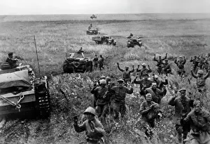 Steppe: German tanks - Eastern Front, 1942