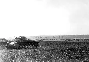 Providing: German tanks near Arras, 1940