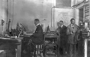 Telegram: German telegram office during the Versailles conference, 191