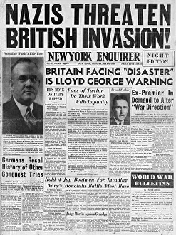 Enquirer: German threat to invade Britain