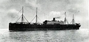 Masts: German transatlantic liner, SS Graf Waldersee