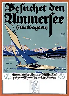 Ammersee: German travel poster