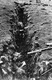 Carbine: German trenches on the Western Front, 1945