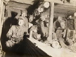 Dugouts: German trenches WWI