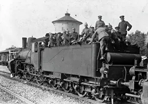 Railroading: German troop transport, 1914