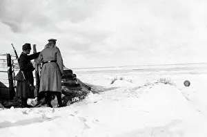 Dwina: German troops at the Baltic Sea, 1916