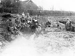 Beaten: German troops after the battle of Tannenberg. WWI 1914