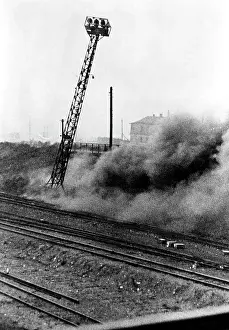 Installations: German troops blowing up plants Smolensk, 1943