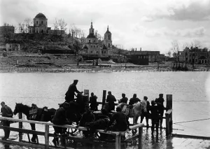 Dnieper: German troops cross the Dnieper, 1941