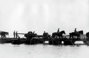 Hauled: German troops cross the Memel, 1941