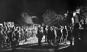 Arras: German troops decamp to the front, 1918