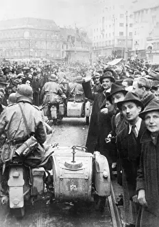 Zagreb: German troops entering Zagreb, 1941