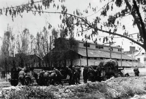 Nalchik: German troops during the fighting around Nalchik, 1942
