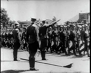 Stepping: German Troops Goose Stepping