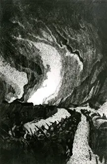Erler: German troops on the march, WW1