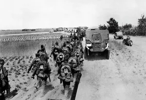 Knapsacks: German troops marching on the Eastern Front, 1941