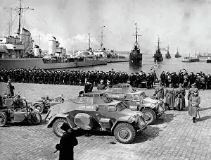 Sidecar: German troops marching in the Klaipeda region, 1939