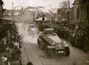 Klaipeda: German troops marching into Memel, 1939