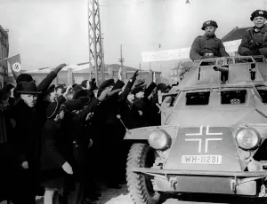 Klaipeda: German troops marching into Memel, 1939