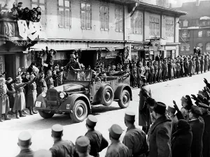 Annexed: German troops marching into Memel, 1939