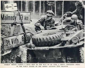 Vith: German Troops near St. Vith; Second World War, 1944