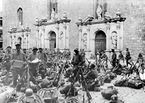 Occupying: German troops in Riga, 1917