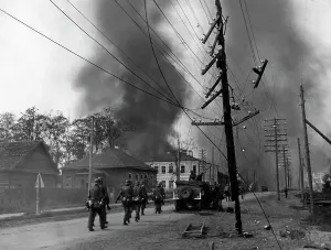 German Soviet: German troops in Riga, 1941