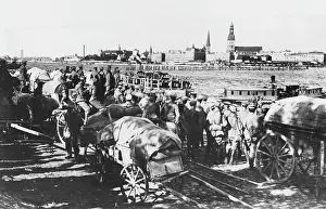 Daugava: German troops by the River Dvina