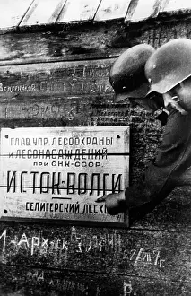 Elle: German troops at the source of the Volga, 1941