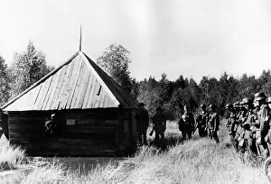 Elle: German troops at the source of the Volga, 1941