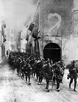 Austria Hungary: German troops in Vittorio, 1917