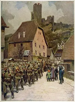 Apprehension: GERMAN TROOPS IN VOSGES