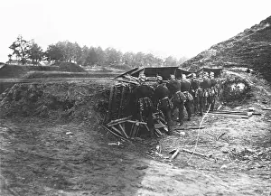 Barricades: German troops WWI