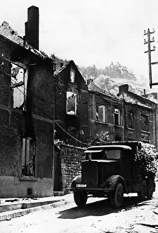 Transporter: German truck in Dinant, 1940