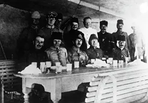 Seamen: German and Turkish officers on a ship, 1916