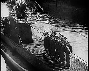 Docked: A German U-Boat Docked at Port