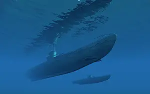 Kriegsmarine: German U-boats forming part of a wolfpack