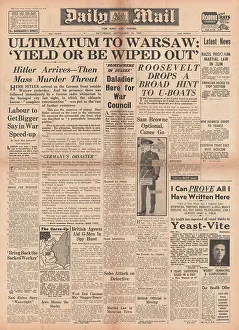 Ultimatum: German ultimatum to Warsaw