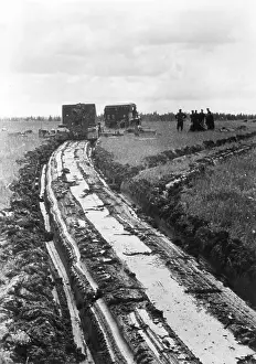 Rzhev: German vehicles in the mud on the Eastern Front, 1942
