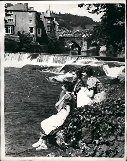 Cared: German visitors to Eisteddfod, Llangollen, Wales