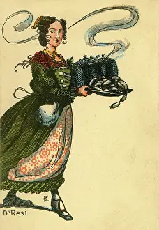 Taverns: German waitress