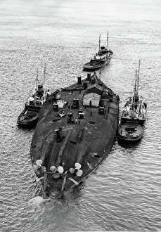 Rosyth: The German warship GROSSER KURFuRST