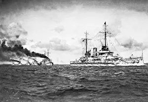 Westfalen: German warships on maneuvers, 1911