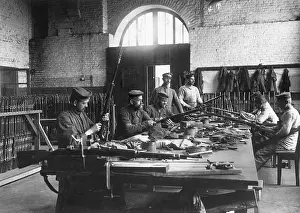 Repaired: German weapons workshop on the Western Front, 1916