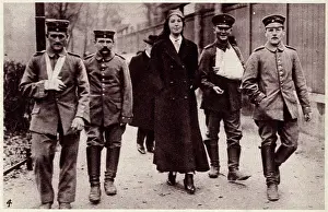 German wounded taking exercise
