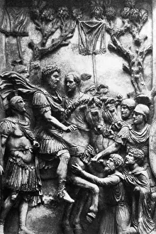 Dating: Germanic people surrender to a Roman emperor, AD 176