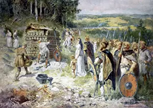 Interment: Germanics, cremation